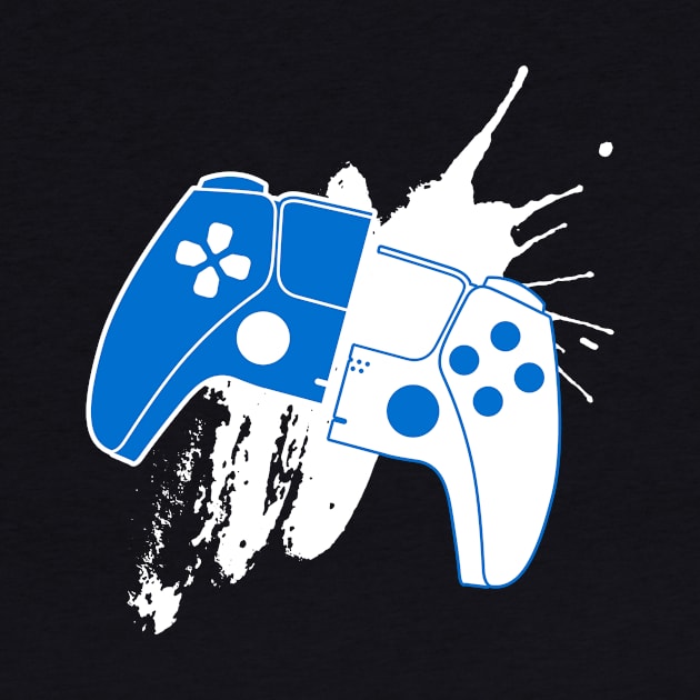 Playstation Control Paint Splash by damienmayfield.com